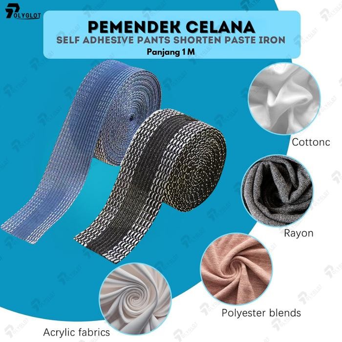 

LEM JEANS 1M PEMENDEK CELANA JEANS TANPA JAHIT UKURAN 100CM Katun