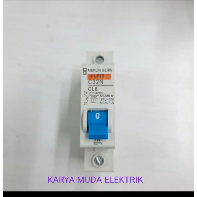 Ready Stock Mcb Merlin Gerin 6 Amper Original