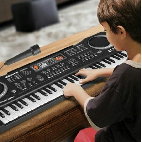 TERLARIS MAINAN PIANO KEYBOARD ALAT MUSIK PLUS MIKROFON - KADO ANAK ULTAH MURAH SALE