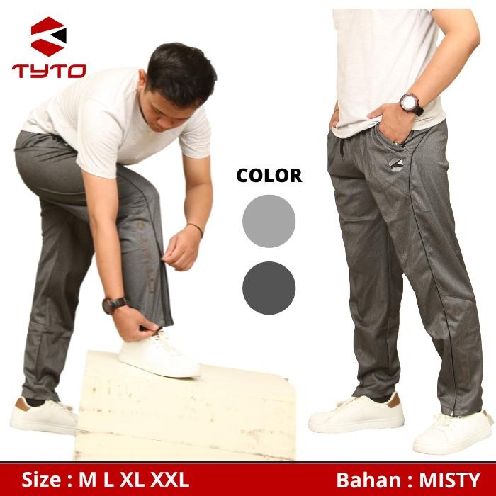 PREMIUM Celana Training Pria Tyto Original Bahan Nilon Misty Premium Tebal