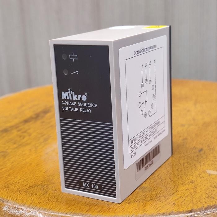MX 100A - PHASE FAILURE RELAY & PHASE SEQUENCE 3 PHASE - MIKRO