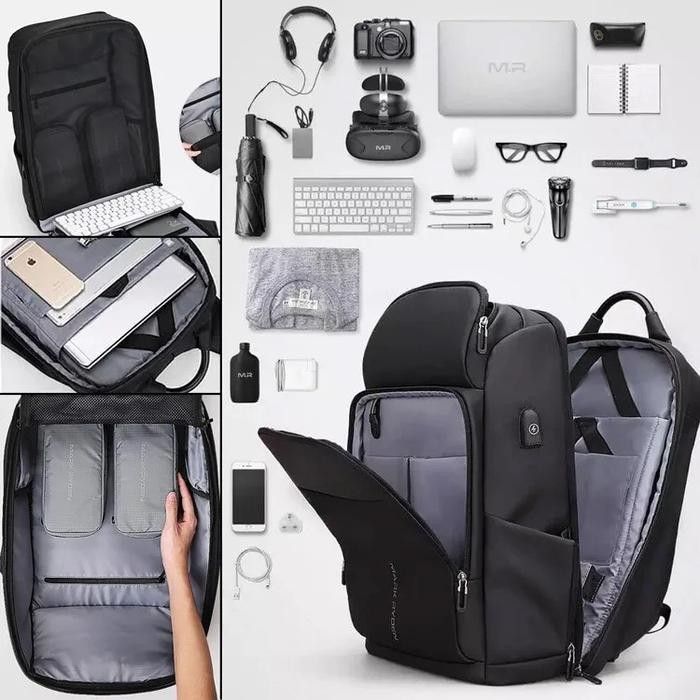 Mr7080X Tas Mark Ryden Laptop 15.6 Usb Travel Kerja Sekolah Mr7080