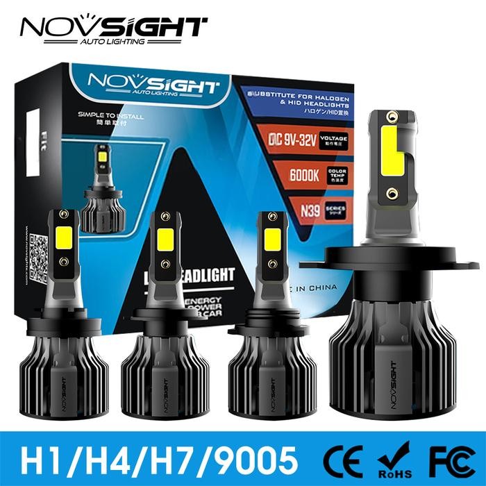 PREMIUM Novsight N39 72W Lampu LED Foglamp Headlamp Mobil H4 H7 H11 H1 9005