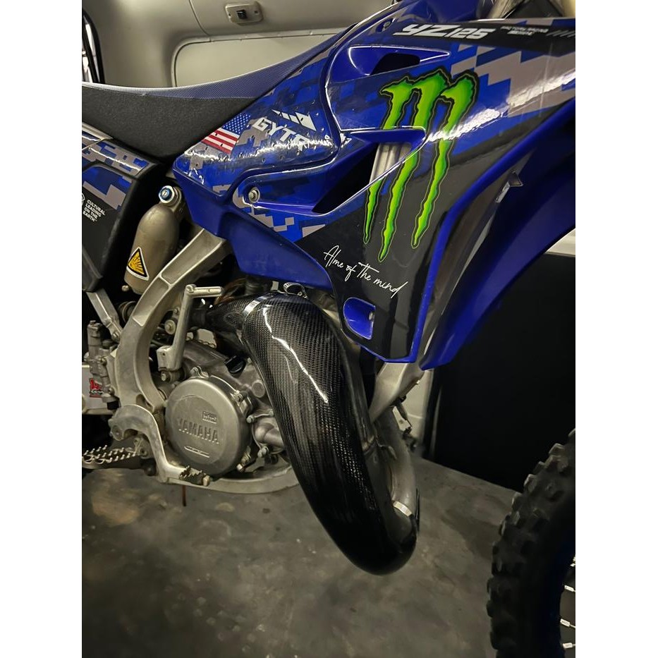 PREMIUM Cover knalpot YZ125 carbon pelindung knalpot yz 125 carbon