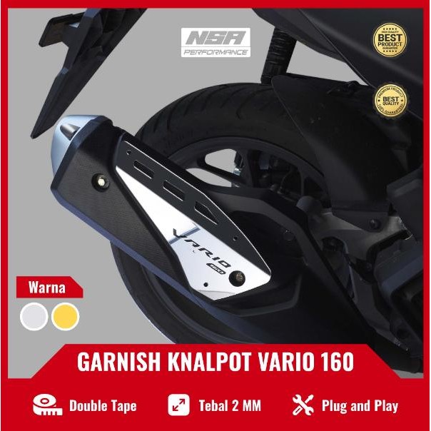 PREMIUM Garnish Knalpot Vario 160 Cover Garnish Tutup Knalpot Vario 160