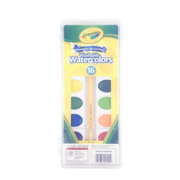 

LINDU CRAYOLA 16 Ct. Washable Watercolors