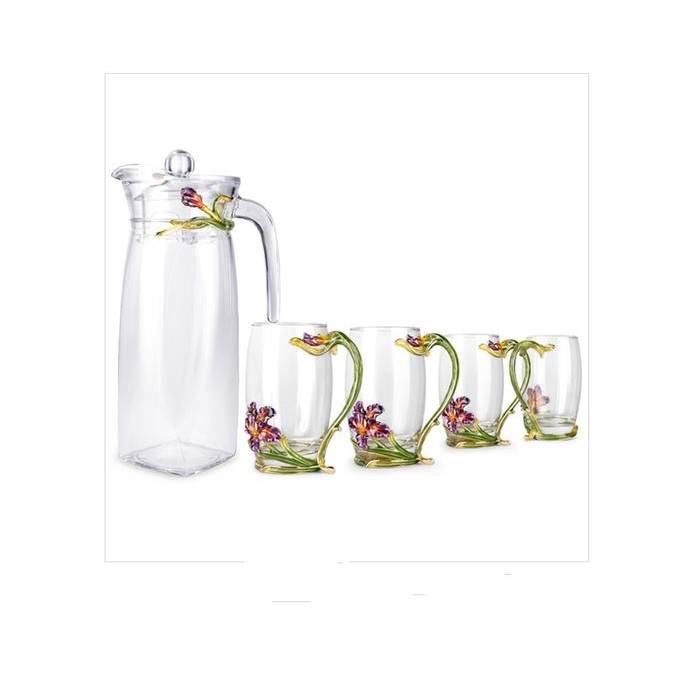 Gift Set Tempat Num Crystal Preum 1 Set Teko Dan Gelas Kristal