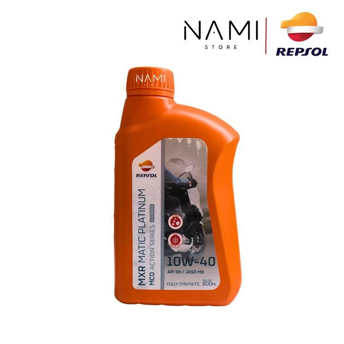 *REPSOL MXR MATIC PLATINUM 10W40 (0.8L)* Oli Mesin Motor Matic / Skuter Original