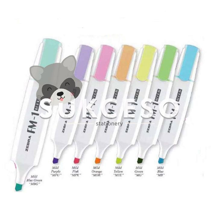

Ready JT ZEBRA HIGHLIGHTER FM-1 MILD / Penanda Warna Pastel Murah Berkualitas