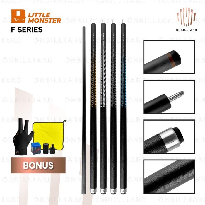 Little Monster F Series Carbon Cue Stick Play Stik Billiard Biliar