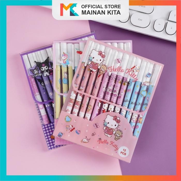 

Ready JT MK622 12pcs Pulpen Magic Karakter 0.5mm Bisa di Hapus - Stationery