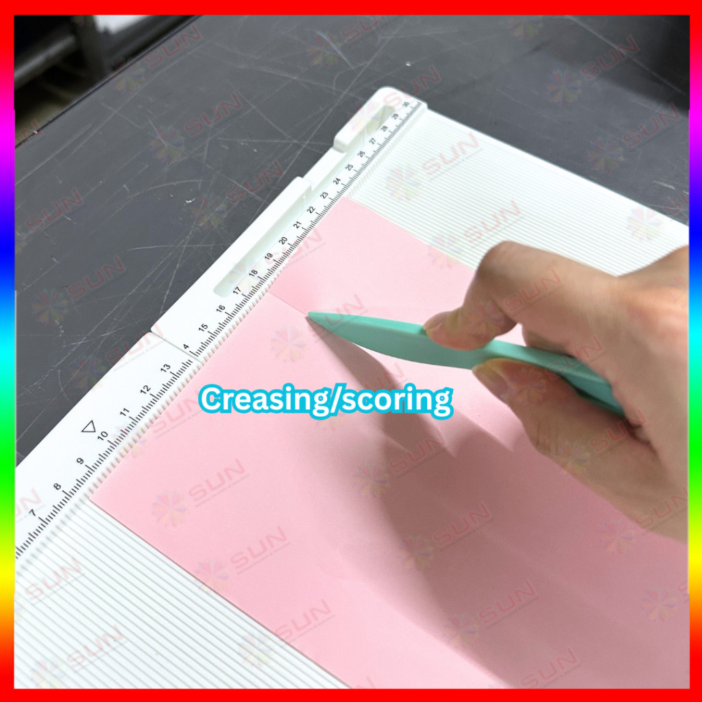 

Paper Trimmer dan Scng Board 2in1 Foldable 861 A4 - Pemotong & Pelipat Kertas, Creaser, Creasing