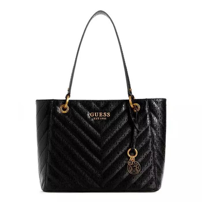 BEST SELLER Tas Wanita guess original - JANIA SMALL NOEL TOTE - GUESS ORIGINAL