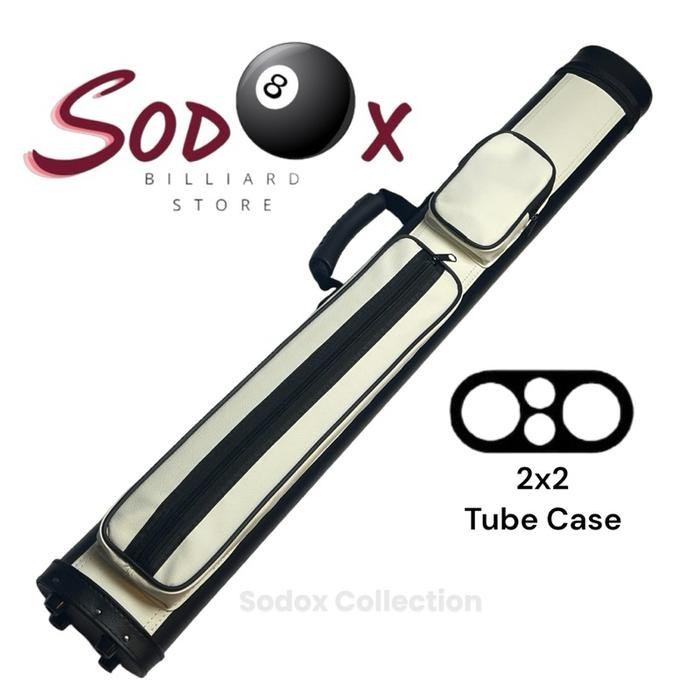 Tas Billiard Case Cue 2X2 Putih Tube Case