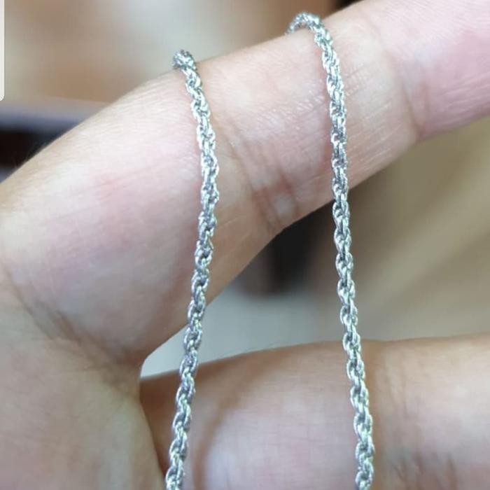 Kalung Emas Putih Tambang - 75% Terlaris