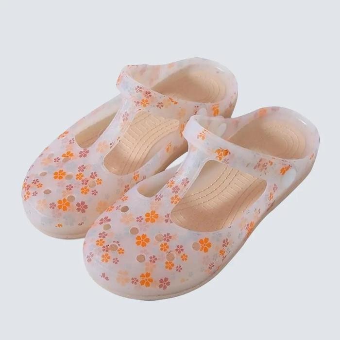 BEST SELLER VEBLEN STORE Sandal Sepatu Wanita Variasi Star dan Bunga Karet Jelly New Arrival Sendal