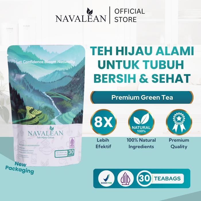 

Navalean Teh Hijau Premium Green Tea isi 30 Kantong Teh