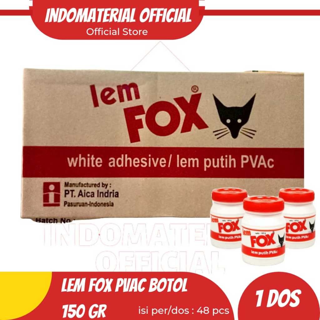 

Meriyah Storee - Paket Hemat Lem Fox Botol 150 Gr Harga Grosir 1 Dos/48 Pcs