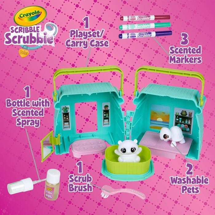 

Crayola Scribble Scrubbie Color & Clean Adorable Little Pets Scented Spa #Gratisongkir