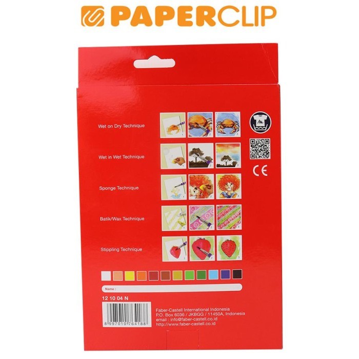 

Water Color Faber Castell 121004N 12 Warna #Gratisongkir