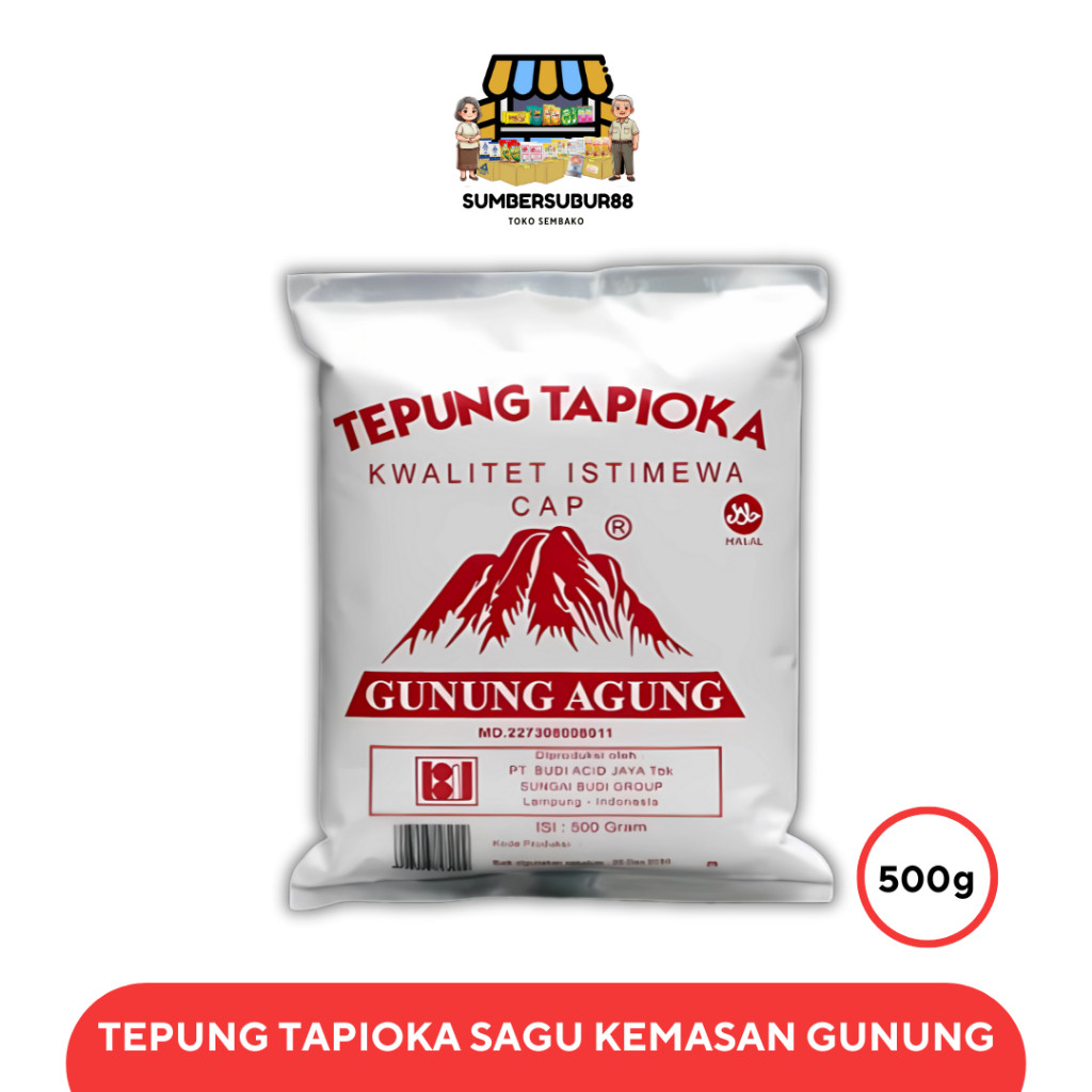 

GUNUNG 500G Sagu Kemasan (1 Dus @20 Bungkus)