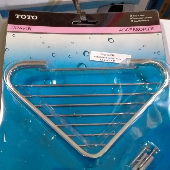 Rak Kamar Mandi TOTO TX2AV1B Tempat Sabun Sudut Dinding Stainless