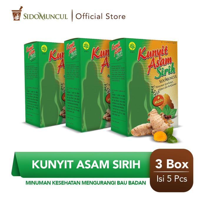 

Terlaris Sido Muncul Minuman Kunyit Asam Sirih 3X5'S
