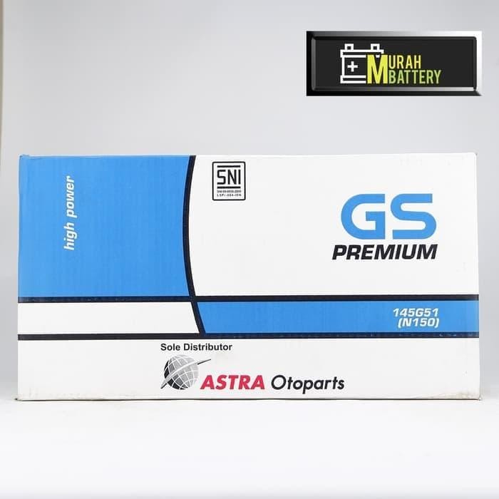 Aki Mobil / Battery Gs Astra Type Gs Premium N150 145G51 12V 150 Ah