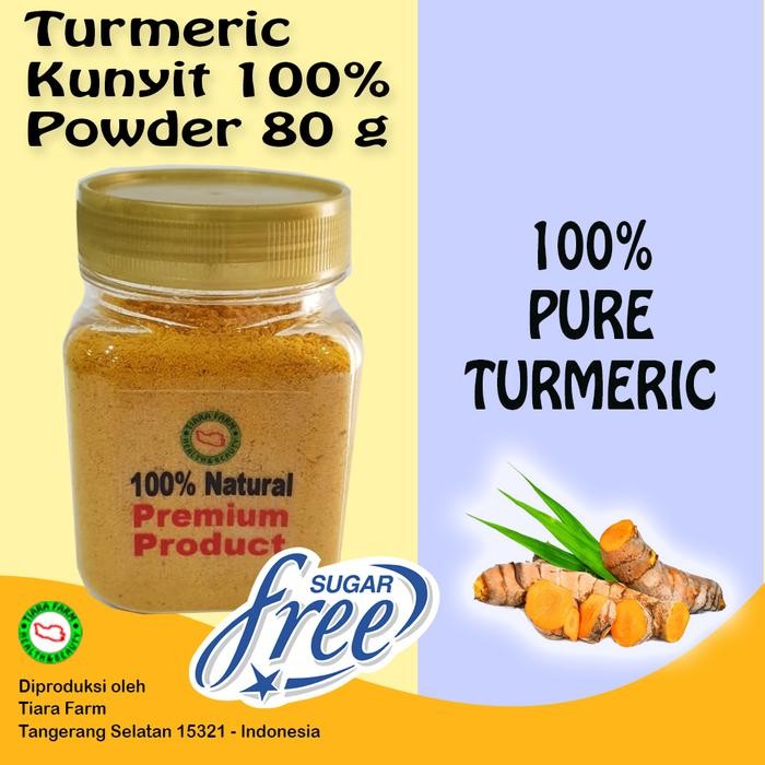 

Terlaris Turmeric Powder (Bubuk Kunyit) Premium Murni 80 G - Tiara Farm