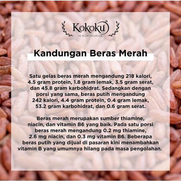 

KOKOKU - Beras Merah Organik 2kg