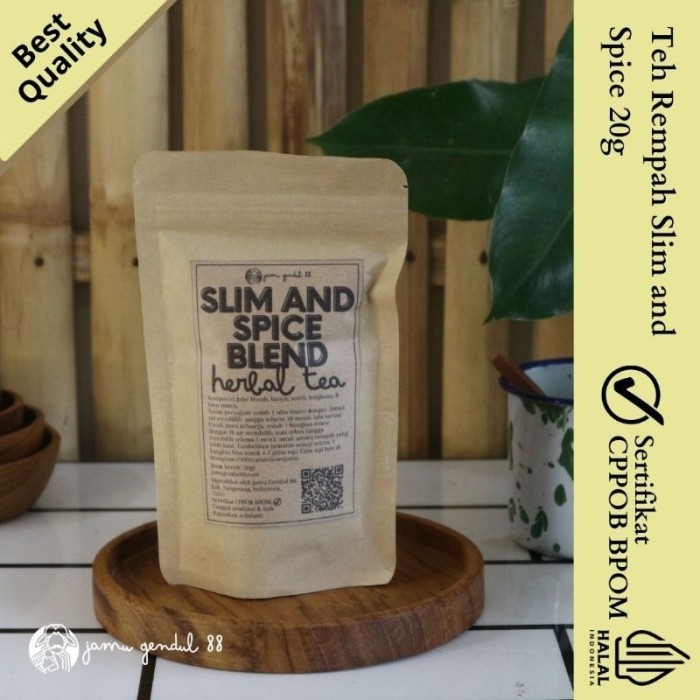 

Terlaris Slim And Spice Tea Blend - Teh Jahe Sereh Kunyit Lengkuas 20 Gram