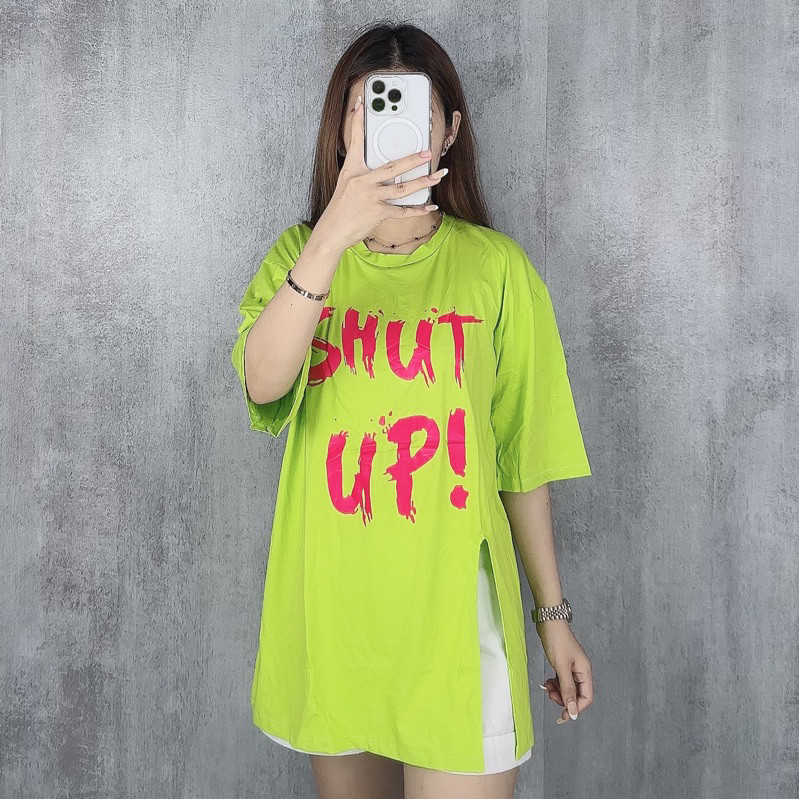 Pola Mewah Kaos Oversize Jumbo Shut Up Kaos Wanita Jumbo Oversize Xxl