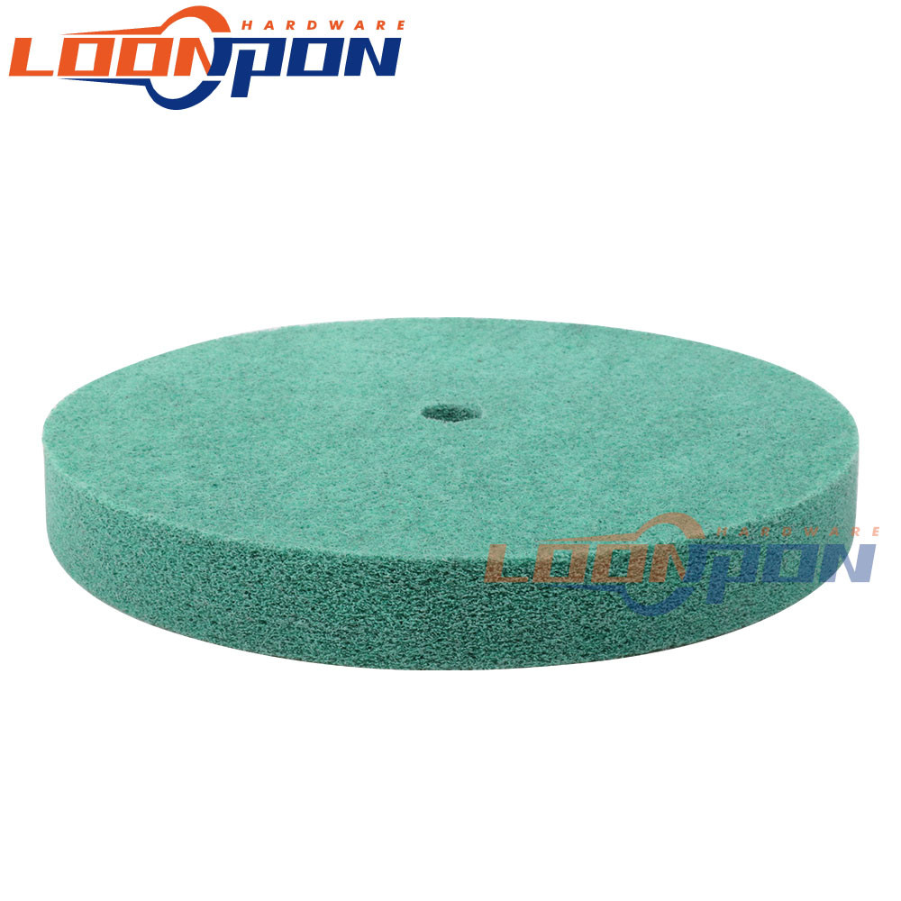 25mm/1inch Thickness Nylon Fiber Polishing Wheel Non-woven Unitized Wheel 9P 320# 1Pc