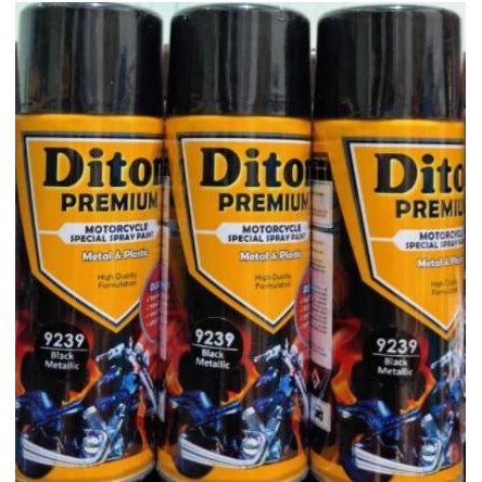 JTTOP" CAT MOTOR DITON PREMIUM 9239 BLACK METALLIC HITAM METALIK
