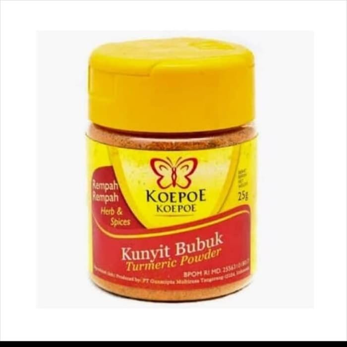 

Terlaris Koepoe Koepoe Kunyit Bubuk 25Gr