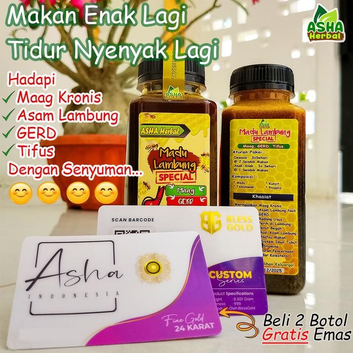 

Terlaris Fresh Madu Lambung Maag Kronis Lambung Extrak Kunyit 200Ml Madu Spesial Lambung 350G