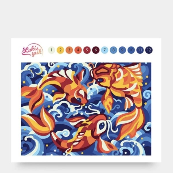 

Koi - Paint by Numbers Kit - Painting Kit - 35x25cm paint by number painting by number Kanvas Lukis