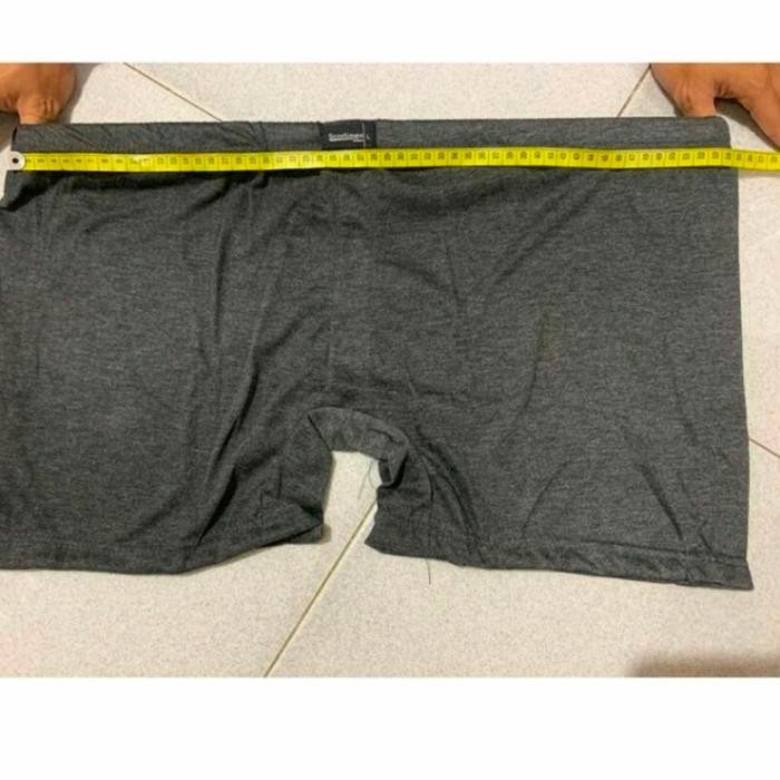 DISKON SCORLINES-CELANA DALAM SEMPAK BOXER PRIA POLOS BAHAN ADEM HSH