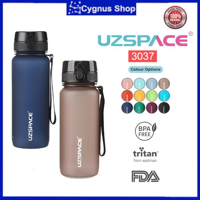 UZSPACE Botol Minum Olahraga Frosted Bottle Outdoor Running Portable