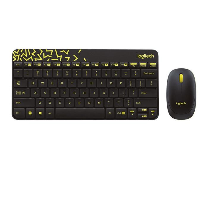 Keyboard Dan Mouse Wireless Logitech Mk240 Hitam
