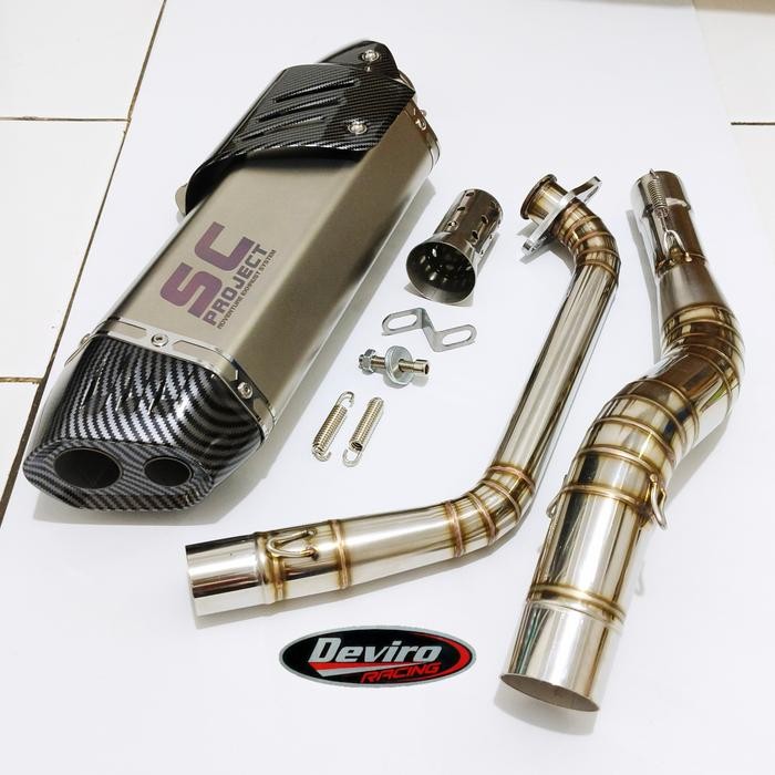 Knalpot SC-Project Adventure FS R15 V3 V4 XSR 155 MT15 Vixion R