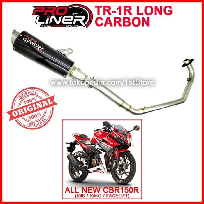 ProLiner TR1 Carbon Long All New CBR150R Flift K46 K45G Knalpot CBR