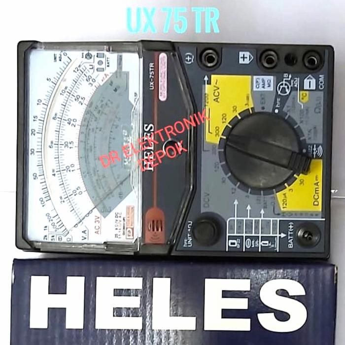 Hemat Multimeter Ori Avometer Multitester Analog Heles Ux 75 Tr Ux75Tr