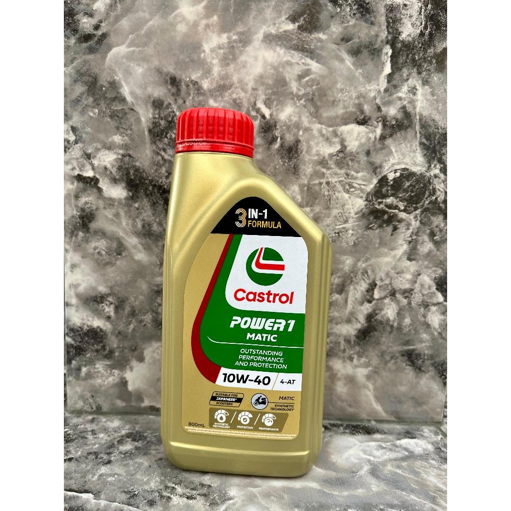Berkahsspeed Oli Castrol Power1 Matic 10W-40 800Ml Original Oli Castrol Powerone Matic 10W40 800Ml