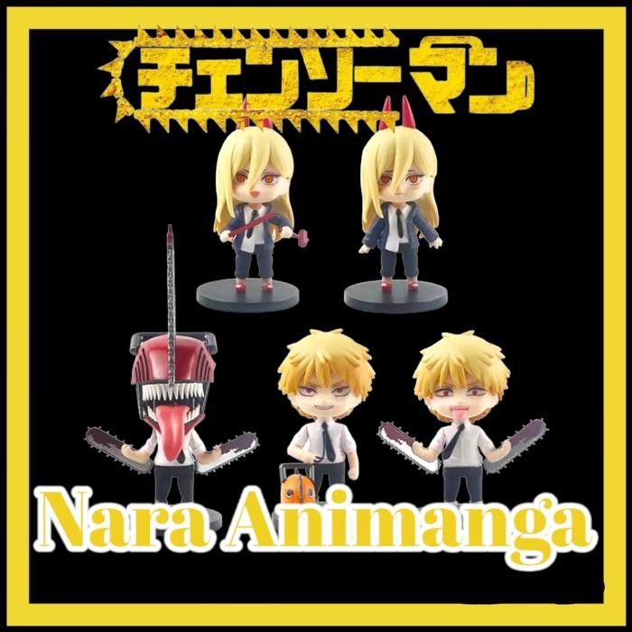 ASLI Nara Animanga Action Mini Figure Anime Chainsaw Man Denji Power