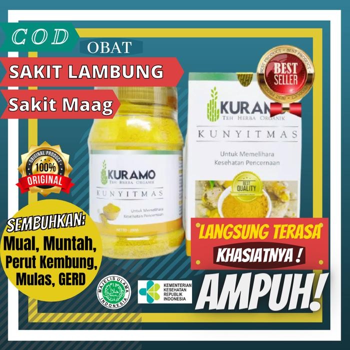 

Terlaris Obat Herbal Asam Lambung Magh Maag Gerd Kronis Kuramo Kunyit Mas #1