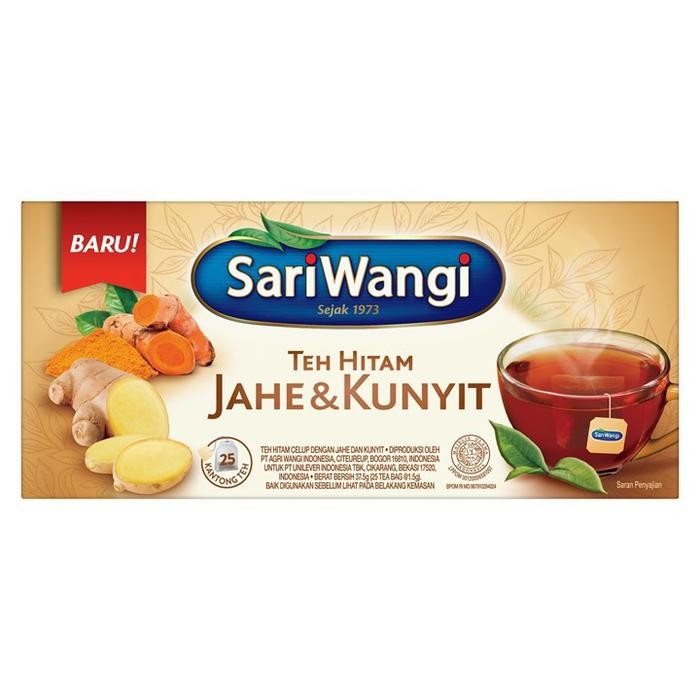 

Terlaris Sariwangi Teh Hitam Jahe Kunyit Isi 25