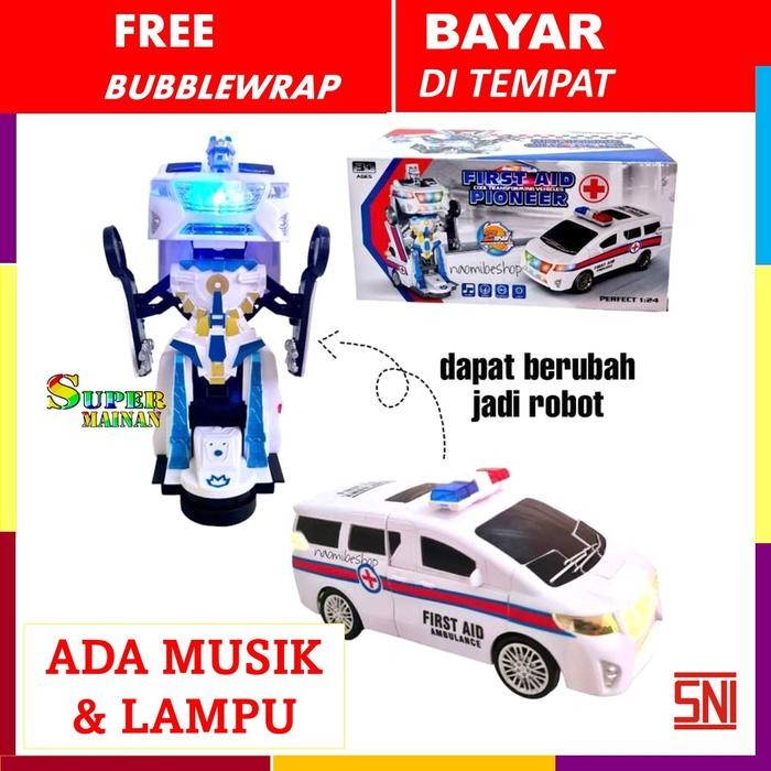 mainan anak laki2 laki laki 2 3 4 5 6 7 tahun mobil ambulance mainan