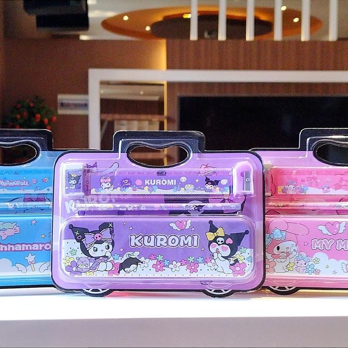 

Paket Stationery Set/Paket Alat Tulis/ATK Set Kotak Pensil Sanrio Kuromi Melody Cinamoroll