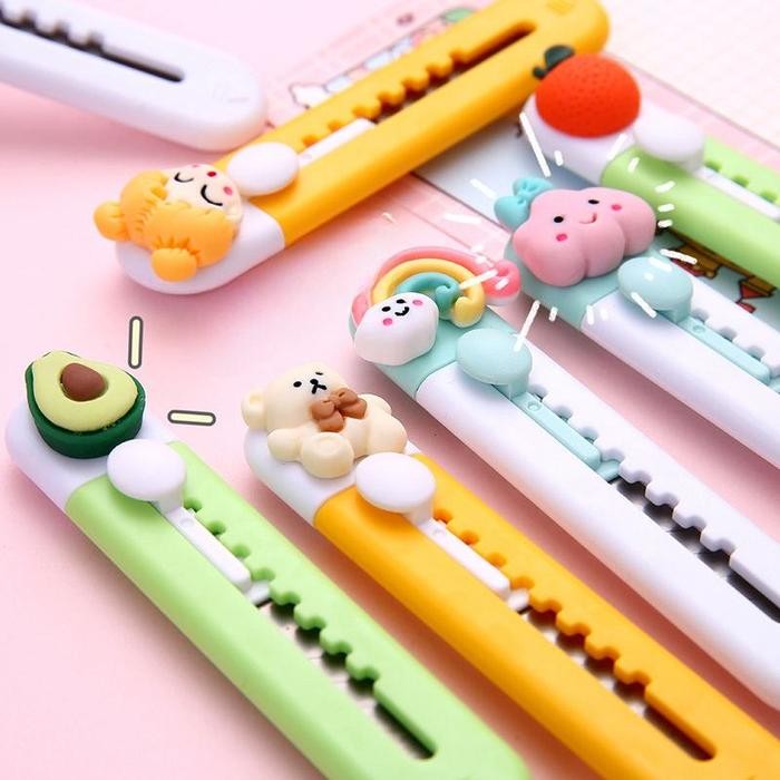 

PEMOTONG KERTAS MINI POTABLE/CUTTER INS AESTHETIC KAWAII 3D/ATK LUCU